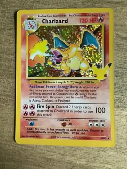 Pokemon TCG Charizard 4/102 Base Set Holo Rare HP - Image 2