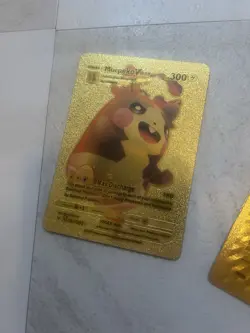 Three Gold Pokemon Cards Pikachu - Image 4