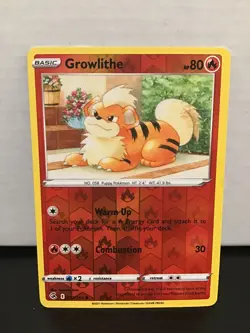 Growlithe 32/264 Pokemon Fusion Strike Reverse Holo Common - Image 1