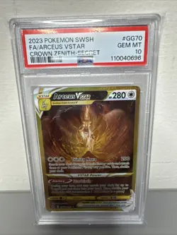 2023 Pokemon Arceus VSTAR Crown Zenith Secret Rare #GG70 - PSA 10 GEM MINT - Image 1
