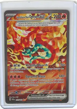 Twilight Masquerade Hearthflame Mask Ogerpon ex 212/167 SIR Pokemon NM/M - Image 1
