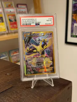 Alakazam EX 125/124 Pokemon TCG XY Fates Collide Secret Rare PSA 8 Near Mint - Image 1