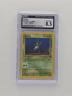 Oddish Pokemon 1999 Jungle 1st Edition Common 58/64 WOTC CGC 8.5 - Image 1
