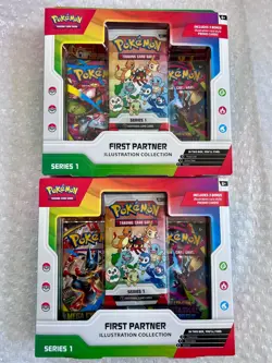 2x Pokemon TCG: First Partner Illustration Collection Series 1 Sealed Boxes - Image 1