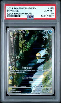 2023 POKEMON MEW EN-151 ILLUSTRATION RARE #175 PSYDUCK PSA 10 - Image 1