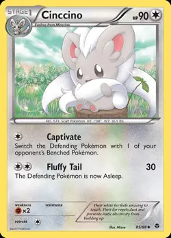 Pokemon Cinccino (85/98) Emerging Powers LP - Image 1