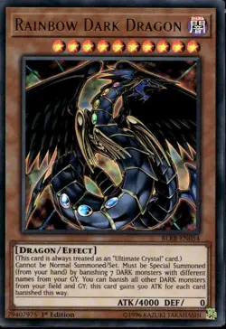 Rainbow Dark Dragon 1st Ed Ultra Rare BLRR-EN054 Yu-Gi-Oh! - Image 1