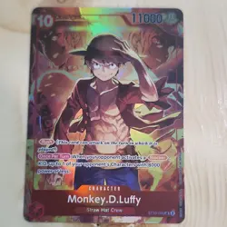 Bandai Monkey.D.Luffy SR ST10-006 Rush Holo 11000 One Piece Card Game - Image 1