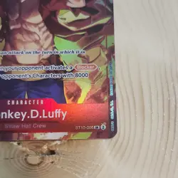 Bandai Monkey.D.Luffy SR ST10-006 Rush Holo 11000 One Piece Card Game - Image 5