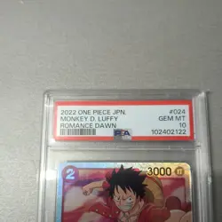 2022 ONE PIECE JPN. card Monkey D. Luffy OP01-024 SR PSA 10 - Image 2