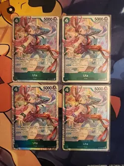 One Piece Uta OP13-023 SR Foil Playset (x4) Carrying on His Will NM - Image 1