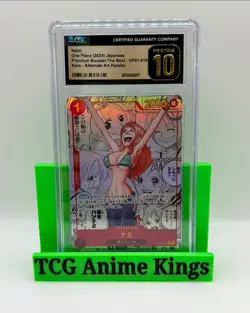Nami One Piece 2024 Japanese The Best OP01-016 Alternate Art Parallel CGC 10 - Image 1