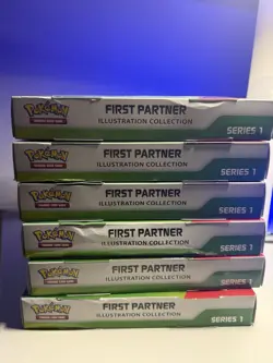 Pokemon TCG First Partner Illustration Collection Brand New Sealed 6x - Image 1
