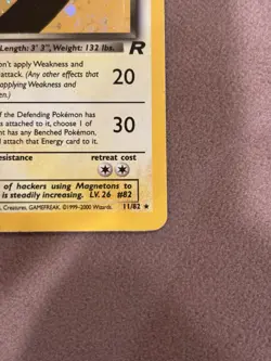 Pokemon Dark Magneton 11/82 Team Rocket Holo Rare 2000 Vintage English - Image 5