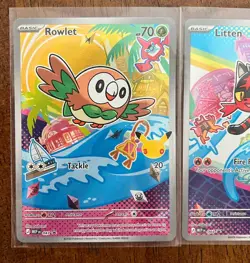 Pokemon First Partner Illustration Collection Series 1 Alolan Starters Promo Set - Image 2