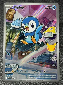 Piplup MEP 042 Promo - Illustration Rare - Pokemon TCG: 30th Anniversary NM - Image 1