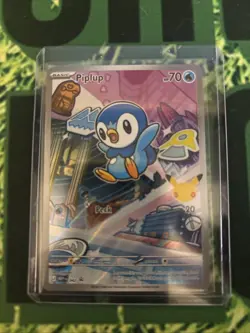 Pokemon First Partner Illustration Piplup MEP 042 Promo - Image 1
