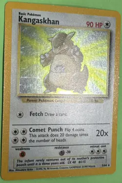Pokemon TCG KANGASKHAN NO SET SYMBOL 21/64 HOLO RARE JUNGLE NEAR MINT - Image 2