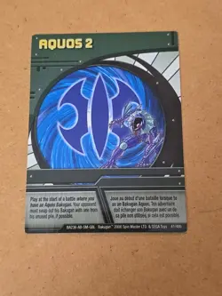 BAKUGAN Battle Brawler "AQUOS 2 " 2008 Ability Card BA236 41/48b - Image 1