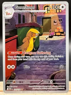 Gumshoos 153/132 Illustration Rare Mega Evolution Pokemon TCG NM - Image 1