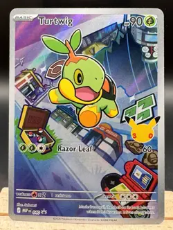 Turtwig 040 Illustration Rare First Partner Promo Pokemon TCG NM - Image 1