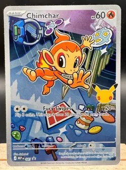 Chimchar 041 Illustration Rare First Partner Promo Pokemon TCG NM - Image 1