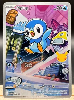 Piplup 042 Illustration Rare First Partner Promo Pokemon TCG NM - Image 1
