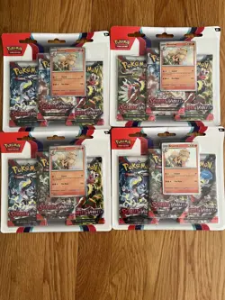 Pokemon TCG - Scarlet and Violet Pack Boosters Arcanine Promo Sealed 4 count - Image 1