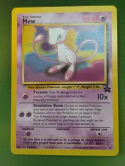 Mew 8 Black Star Promo - Pokemon WoTC - English LP - Image 2