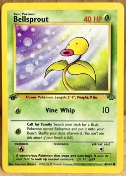 Bellsprout 49/64 Jungle Set 1st Edition 1999 Vintage Pokemon TCG - Image 1