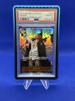 One Piece Emperors In The New World Shanks OP09-004 Manga Alternate Alt PSA 10 - Image 1