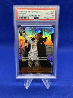 One Piece Emperors In The New World Shanks OP09-004 Manga Alternate Alt PSA 10 - Image 2