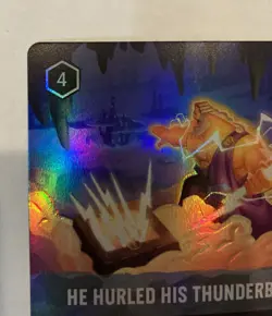 Lorcana, He Hurled His Thunderbolt (Epic) 222/204, Whispers in the Well, LP - Image 2