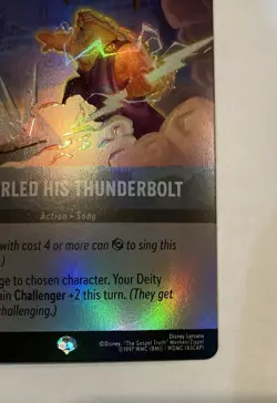 Lorcana, He Hurled His Thunderbolt (Epic) 222/204, Whispers in the Well, LP - Image 4