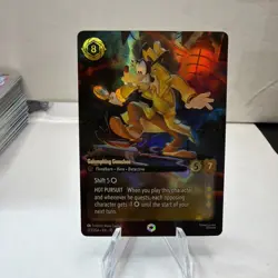 Enchanted Foil GOOFY GALUMPHING GUMSHOE 1x Disney Lorcana Whispers in the Well🔥 - Image 1
