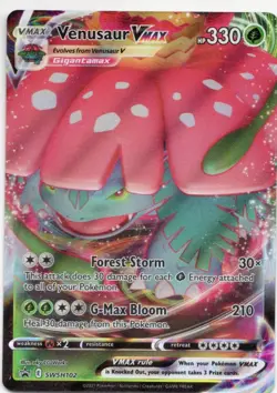 Venusaur VMAX SWSH102 SWSH: Sword & Shield Promo Cards Holo pokemon 151 vintageU - Image 1