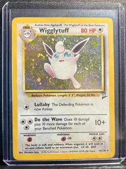 Pokemon TCG Wigglytuff Holo Rare Card 19/130 - Image 1