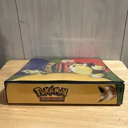 Vintage WOTC Pokemon Trading Card Game 3 Ring Binder Snorlax, Meowth TCG! - Image 2