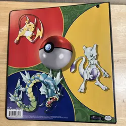 Vintage WOTC Pokemon Trading Card Game 3 Ring Binder Snorlax, Meowth TCG! - Image 3