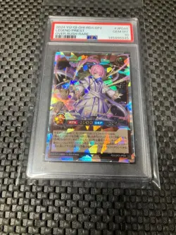YuGiOh PSA10 Legend Priest Overrush Rare Trading Card Ultra Secret 20th - Image 1