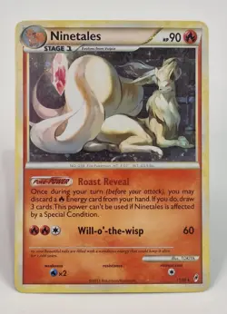 Ninetales Holo Rare Call of Legends 17/95 LP Pokemon Card TCG 90HP Fire Fox - Image 5