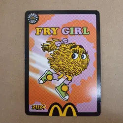 Fry Girl 21/24 Mcdonalds TCG 2026 UnRedeemed trading card - Image 1