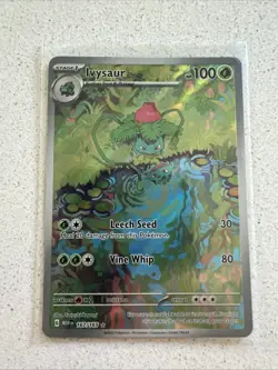 Pokemon TCG Ivysaur Scarlet Violet-151 Holo Card 167/165 IR English NM - Image 1