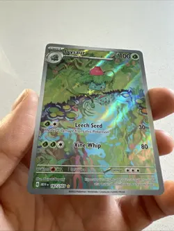 Pokemon TCG Ivysaur Scarlet Violet-151 Holo Card 167/165 IR English NM - Image 3