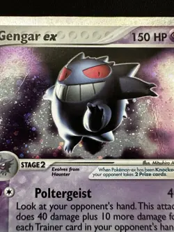 Pokemon Gengar EX Holo Ultra Rare TCG Card 108/112 Heavily Played Condition - Image 2