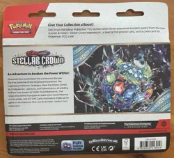 POKEMON TCG SCARLET & VIOLET STELLAR CROWN 1 FOIL CARD 3 BOOSTER PACKS BUNDLE - Image 2