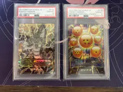 Dragon Ball Trading Card Shenron Energy Marker PSA10 Serial Number Set - Image 1
