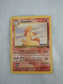 Pokemon TCG Rapidash Jungle Card 44/64 Unlimited Uncommon, Non-Holo - Image 1