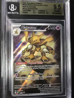 Pokemon Alakazam TCG Mega Evolution Black Star Promo Card 009 BGS 9.5 - Image 1