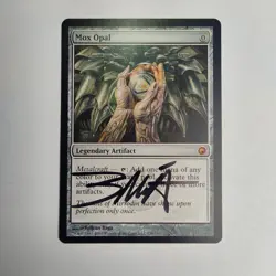 MTG Mox Opal Scars of Mirrodin - Signed by Artist Volkan Baga - Image 1